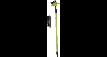 Kinzo 3-in-1 Onkruidborstel - Onkruidkrabber met Telescopische Steel - Bezem