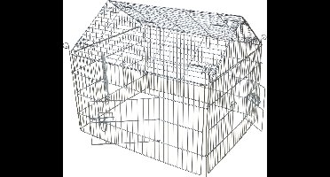 Boon Draadren Puntdak Verzinkt 90 x 75 x 75 cm