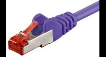Danicom CAT6 S/FTP (PIMF) patchkabel - 0,50 meter paars - netwerkkabel - internetkabel - UTP kabel - RJ45 - 1000 mbit/s