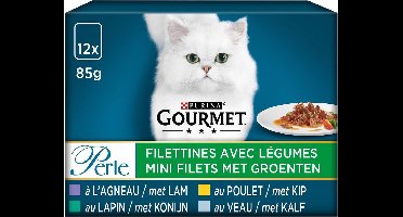 Gourmet Perle - Mini filets met groenten - 12x85g