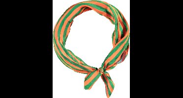 Apollo - Feest Bandana - Bandana sjaal - oranje-groen - one size - Bandana dames - Bandana Heren - Carnaval - Carnaval accessoires - Feestkleding Apollo