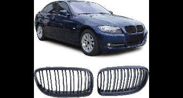 Sport Grill Nieren Mat Zwart Passend Voor Bmw 3 serie E90 E91 LCI Dubbele M Spijl 318 320 325 330 335 M3 Performance