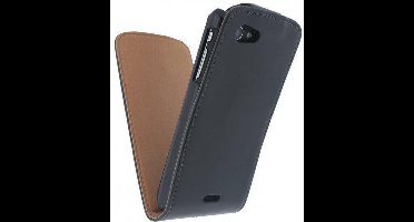 Xccess Leather Flip Case Sony Xperia J Black