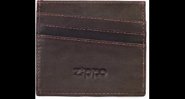 Lederen creditcard houder Zippo - Mokka