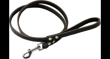 Topmast Leren Hondenriem Hondenlijn Donkerbruin Softleer 180 cm L | 14 mm