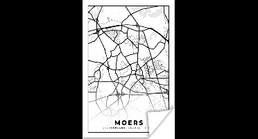 Poster Plattegrond - Moers - Kaart - Stadskaart - 20x30 cm