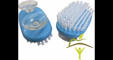 Handborstel op zuignappen voor éénhandig gebruik