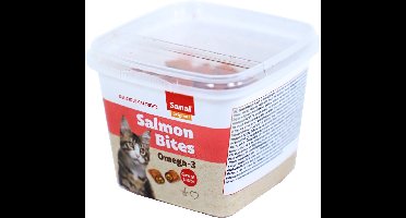 Sanal kat salmon bites cups, prijs per 2 emmertjes van 75 gram - 8,6 x 8,6 x 6,8cm