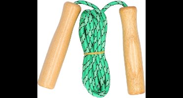 Benson Springtouw - groen - houten handvatten - 236 cm - buitenspeelgoed