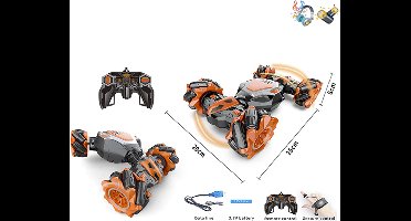 RC Stunt Twisted Car - met handbediening en afstandbedieing - 4WD 2.4GHz - dubbelzijdig auto