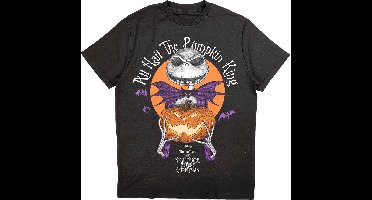 Disney The Nightmare Before Christmas - All Hail The Pumpkin King Heren T-shirt - XL - Zwart