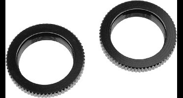 Team Corally - Shock Body Spring Adj. Nut - Alu. - 2 pcs