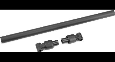 Team Corally - Chassis Tube - Front - 197.5mm - Aluminum - Black - 1 Set