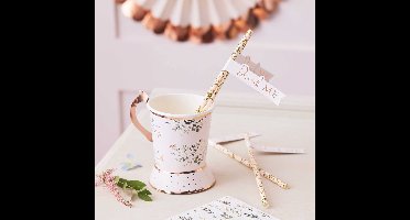 Papier Drink Me Bloemetjes - 20 stuks