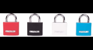 Stahlex Vrolijk gekleurd hangslot - aluminium - lichtgewicht - 30 mm - per stuk