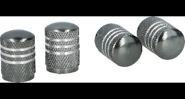 Dunlop Ventieldoppen Av Aluminium Zilvergrijs 4 Stuks