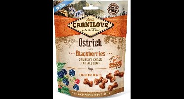 Carnilove Crunchy Snack Struisvogel met Bramen