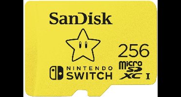 SanDisk Extreme Micro SDXC 256 GB geschikt voor Nintendo Switch
