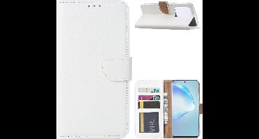 Hoesje Geschikt Voor Samsung Galaxy S20 Ultra Portemonnee hoesje / Boek hoesje - Wit