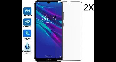 Ntech 2 Stuks Screenprotector Tempered Glass Glazen - Geschikt voor Huawei Y6 (2019)