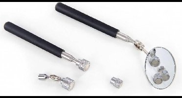 HBM 5 Delige Telescopische Magneet Pick Up en Spiegelset