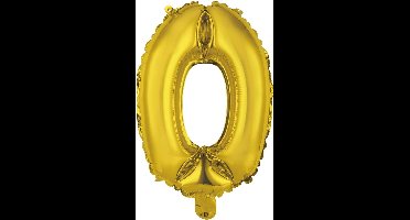Amscan Folieballon Cijfer 0 35 Cm Goud