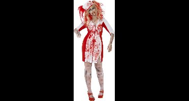 Smiffys - Curves Zombie Nurse Kostuum - 3XL - Wit