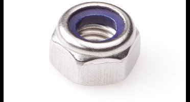 Hoenderdaal borgmoer zesk. rvs   m  8 din 985 a2 - doos à 50 stuks