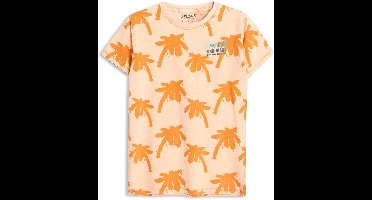 4PRESIDENT T-shirt jongens - Mock Orange Palm Aop - Maat 128