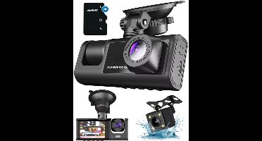 ApexArte® Dashcam voor Auto - Dualdashcam Voor en Achter - Full HD - Zwart