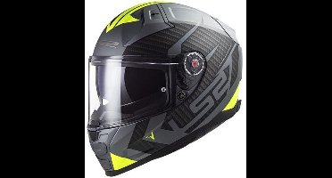 LS2 Ff811 Vector II Splitter M.Titan.H-V Geel Integraalhelm - Maat XL - Helm