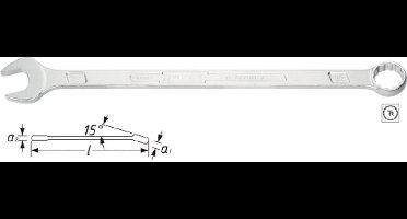 Hazet 600LG-10 600LG-10 Ring-steeksleutel Sleutelbreedte (metrisch) 10 mm