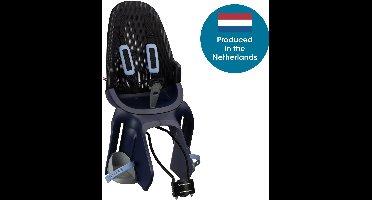 Qibbel Air Fietsstoeltje Achter Framebevestiging - Fietszitje - Denim Blue