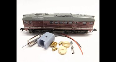 micromotor NM070C motor ombouwset voor Minitrix BR 220, CSD BR 781, V 200 DR / WAB, Taigatrommel