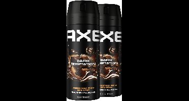 AXE Deodorant Bodyspray - Dark Temptation - 2 x 150 ml - Voordeelverpakking