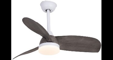 CristalRecord - Plafondventilator Byan Ø 91 cm outdoor IP65 grijs wit