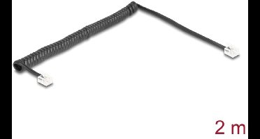 DeLOCK 90202 - Telefoonkabel 2 m - zwart