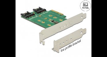 PCI Express -kaart> 3 x M.2 Slot - Low Profile Form Factor