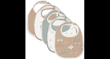 Jollein Baby Slab Jersey Waterproof - On The Go - 5pack