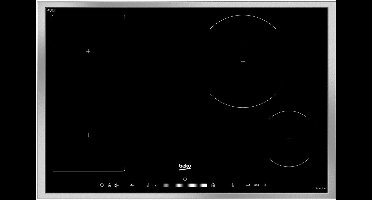 Beko HII 84500 FHTX Elektrische kookplaat, inductie, 77 cm, Flex-inductiekookplaat, 80 cm, roestvrij staal