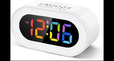 ApexArte® Slaaptrainer Kinderen - Kinderwekker - Slaapwekker - Digitale wekker - Wit