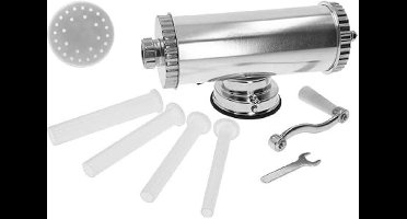 Zylo® Worstenvuller - Worstenmaker - Worstmaker - Worstmachine - Worstenvul Machine - 1,5kg - 15x53x14cm - Zilver