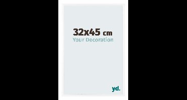 Your Decoration - Fotolijst 32x45 cm - Kunststof - Wit Hoogglans - Bordeaux
