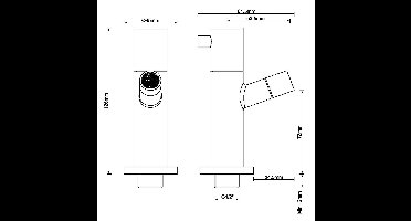 Wiesbaden Amador Toiletkraan Muurbevestiging - Geborsteld Koper
