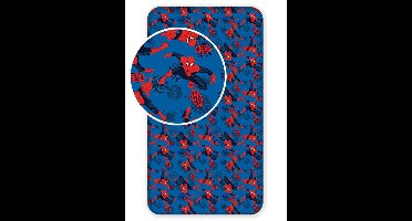 Spiderman Hoeslaken Eenpersoons - 90 x 200 cm - Katoen