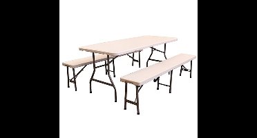 Buitengewoon Boet Party Set Tafel en 2 Banken