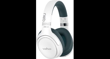 Veho ZB-4 - Koptelefoon - Bedraad en draadloos Hoofdband Oproepen/muziek USB Type-C Bluetooth - Wit