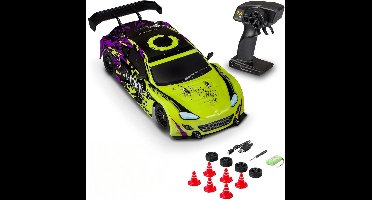 ApexArte® RC Auto Volwassenen - Bestuurbare Auto voor Buiten - Offroad - Groen en Paars