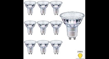 Philips GU10 LED Lamp - 10-pack - 4.6W - 2700K Warmwit Licht