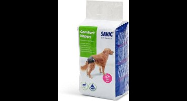 Savic Comfort Nappy Hondenluier Zwart - Hondenzindelijkstraining - Size 6 Taille 46 - 56 Cm
